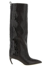 Cuissardes en cuir bovin marron The Attico