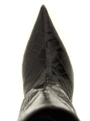 The Attico Bottines hautes en cuir bovin marron