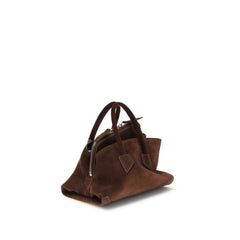 The Attico Brown Calf Leather Bos Taurus Shoulder Bag