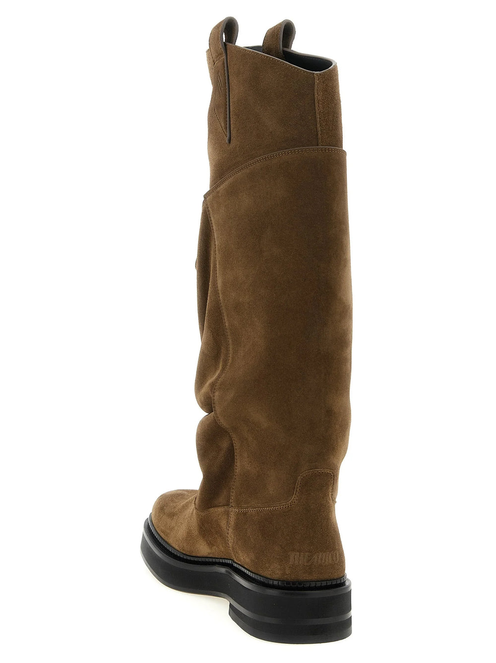 The Attico Brown Calfskin Over The Knee