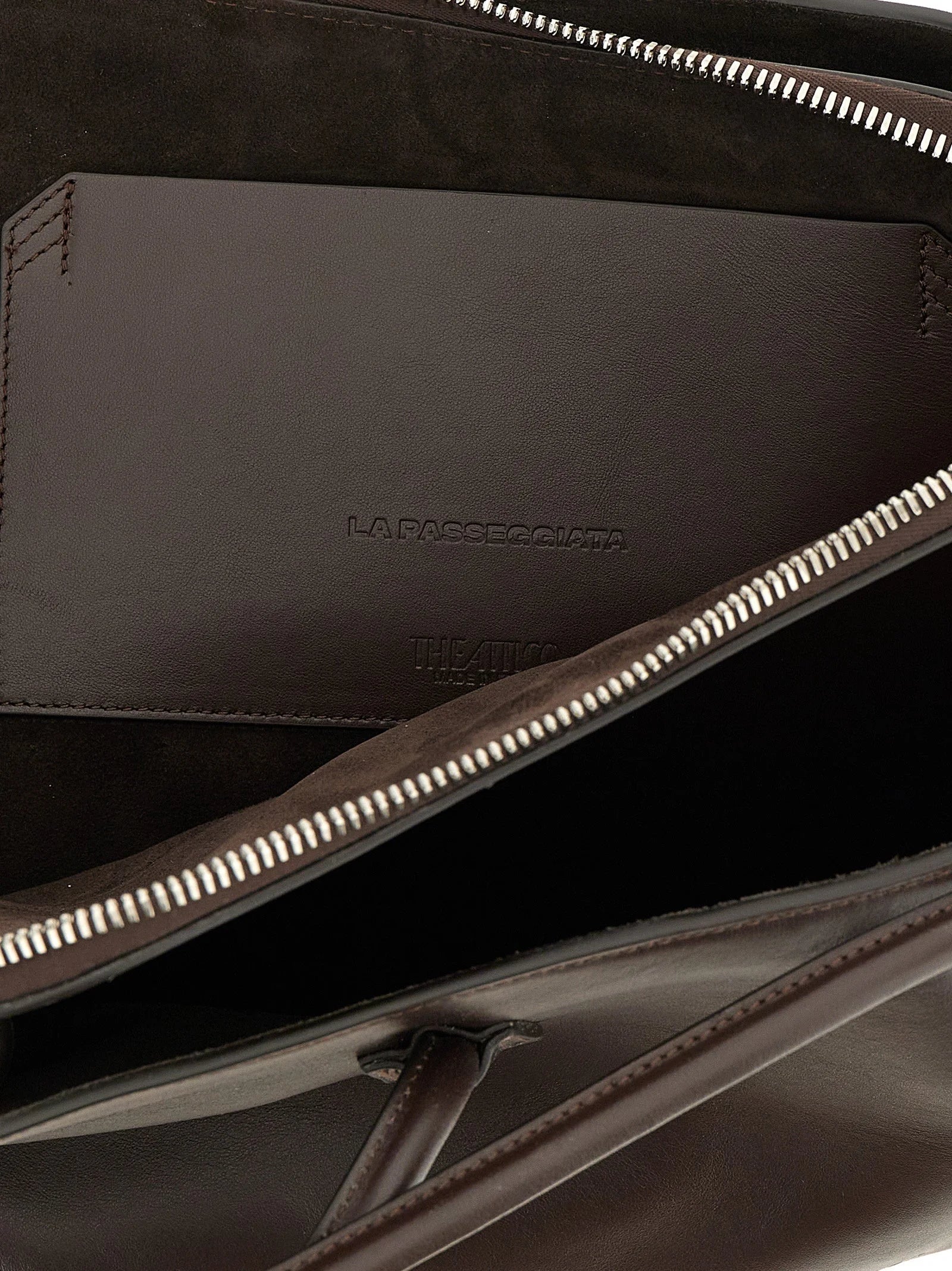 The Attico Brown Calfskin Shoulder Bag