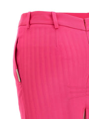 The Attico Fuchsia Virgin Wool Midi Skirt - IT38