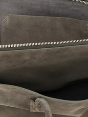 The Attico Gray Bovine Leather Shoulder Bag