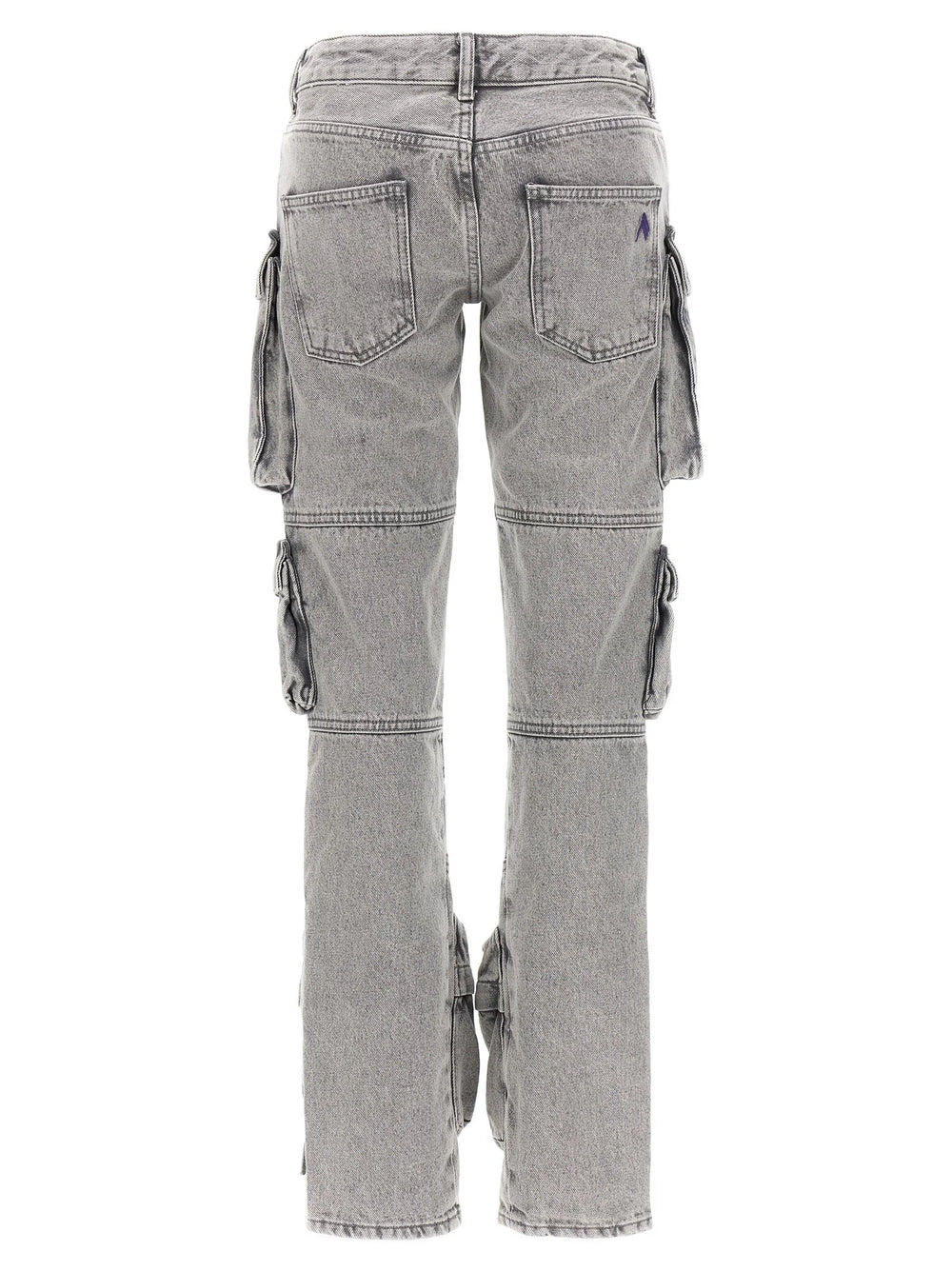 The Attico Gray Cotton Cargo Pants