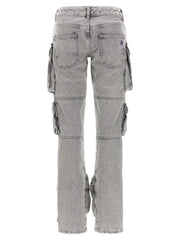 The Attico Gray Cotton Cargo Pants