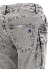 The Attico Gray Cotton Cargo Pants