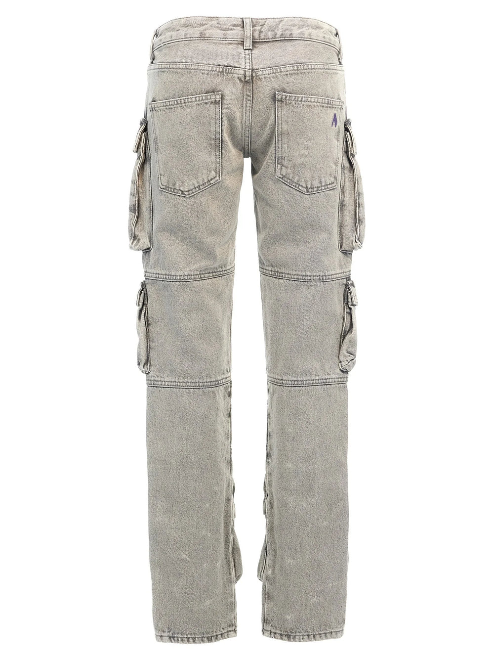 The Attico Gray Cotton Cargo Pants