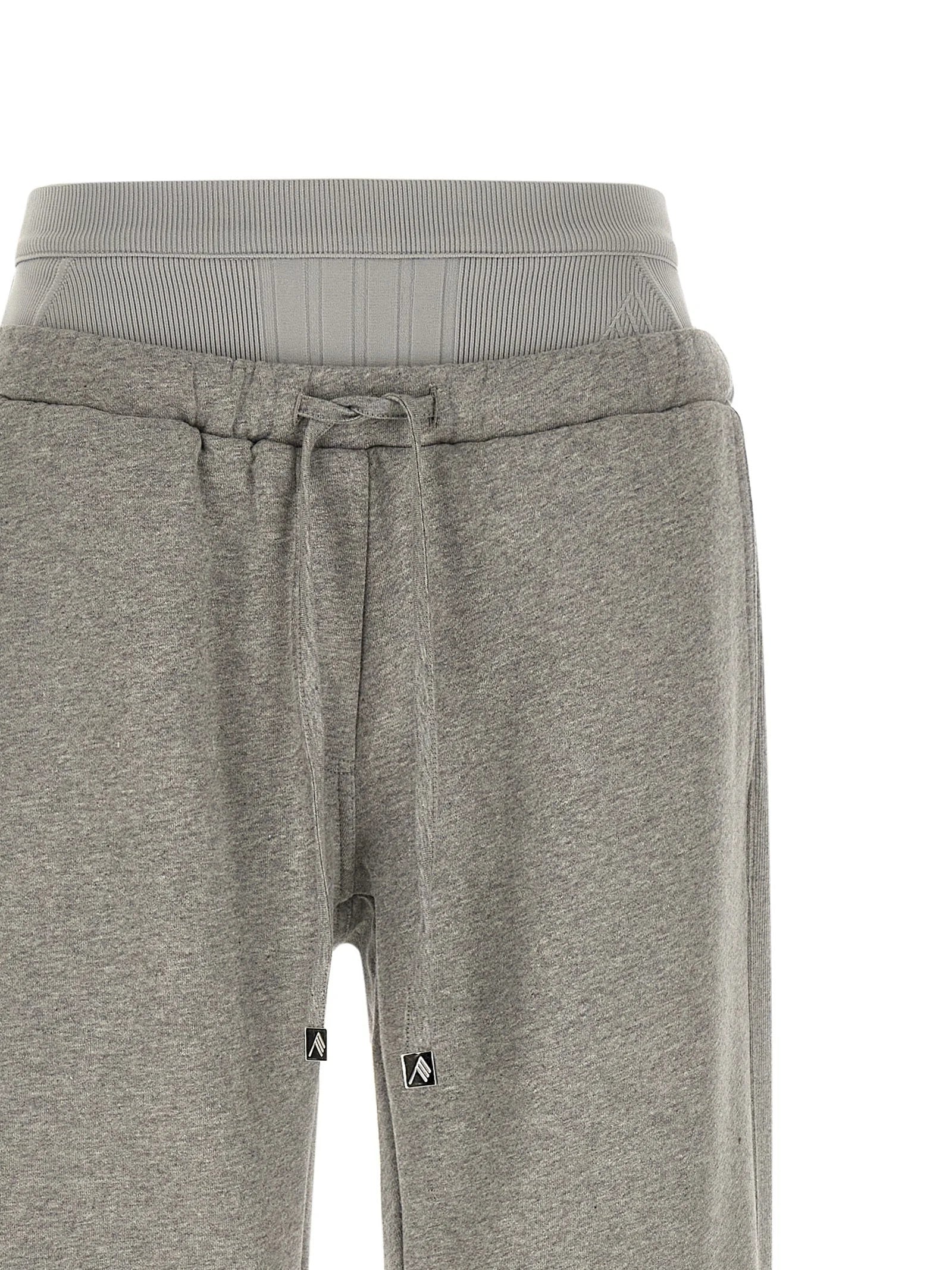 The Attico Gray Cotton Joggers (Workout Pants)