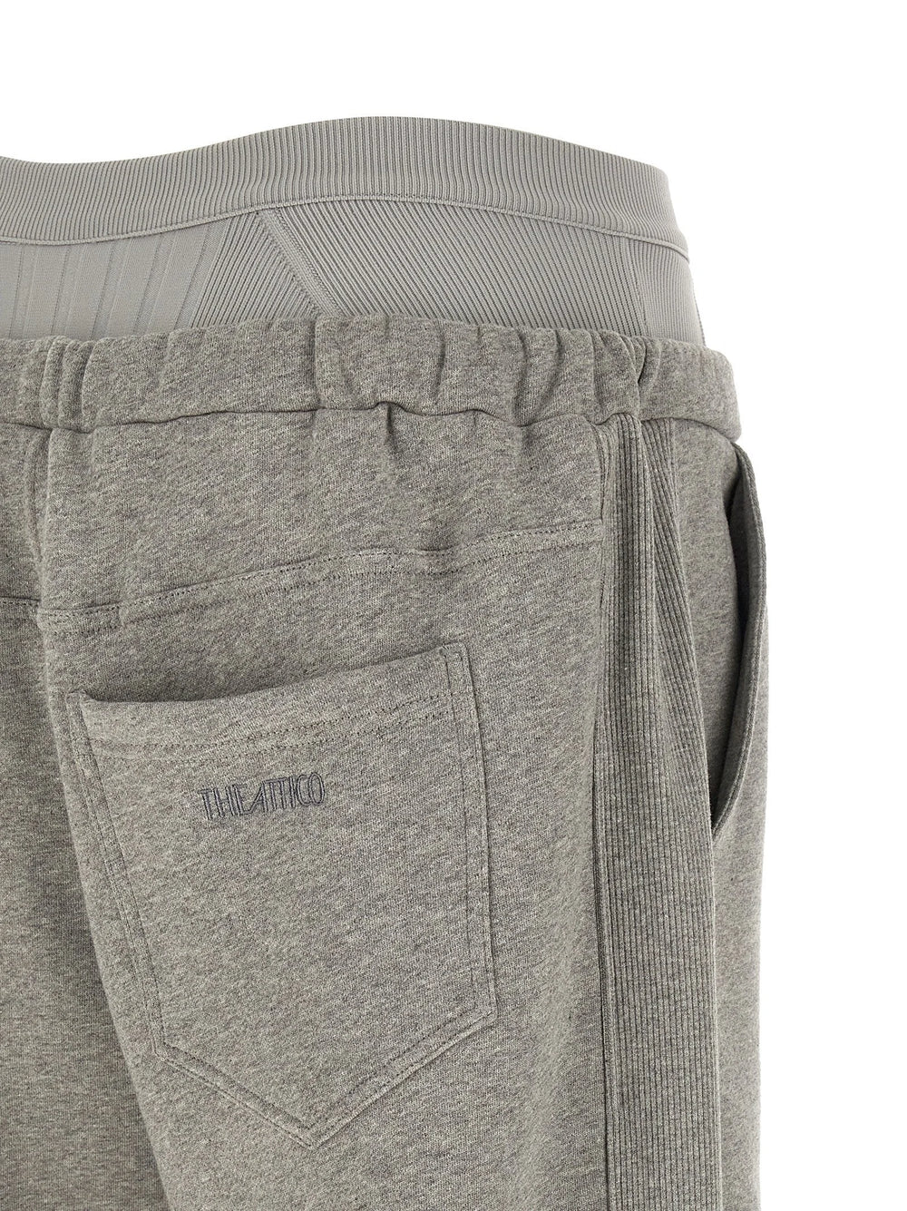 The Attico Gray Cotton Joggers (Workout Pants)