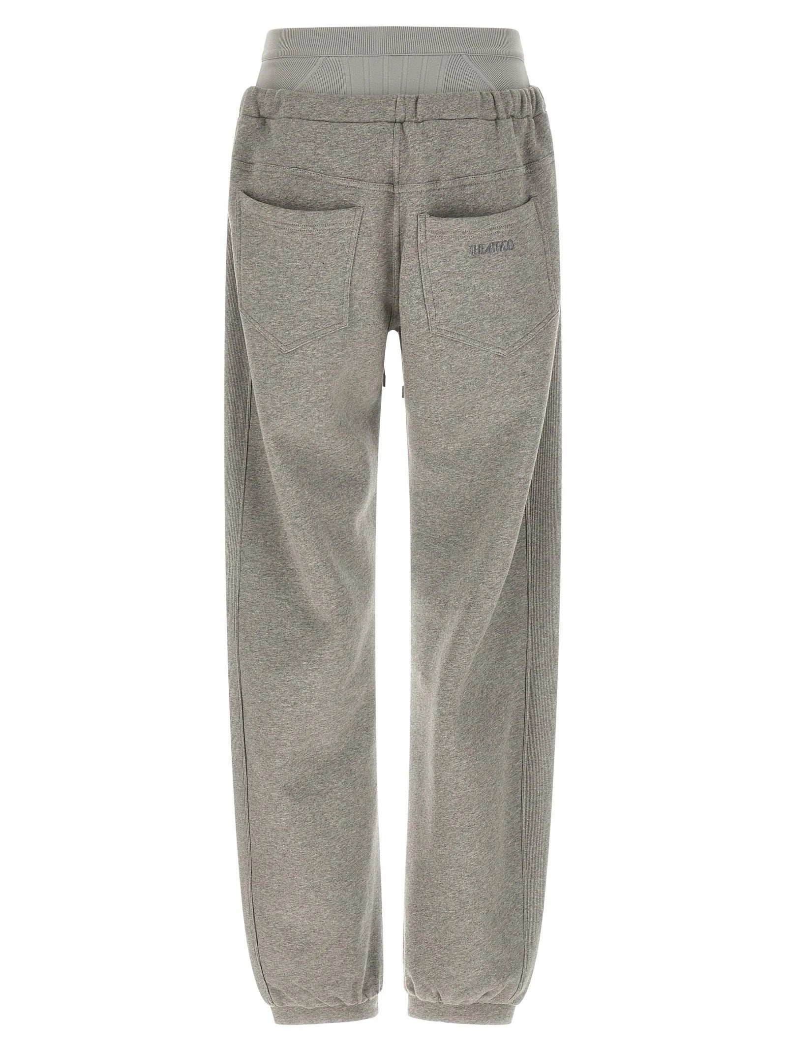 The Attico Gray Cotton Joggers (Workout Pants)