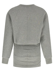 The Attico Gray Cotton Short Dress