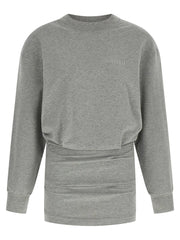 The Attico Gray Cotton Short Dress