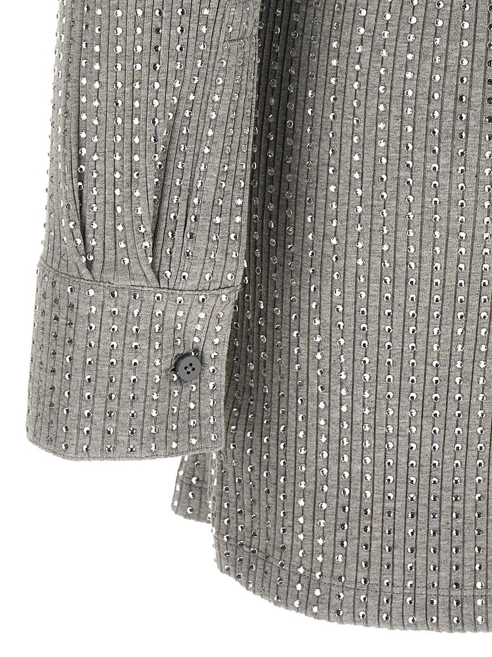 The Attico Gray Cotton Short Dress - IT40