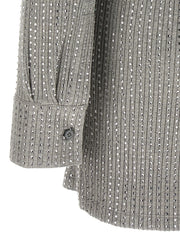 The Attico Gray Cotton Short Dress - IT40