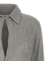 The Attico Gray Cotton Short Dress - IT40