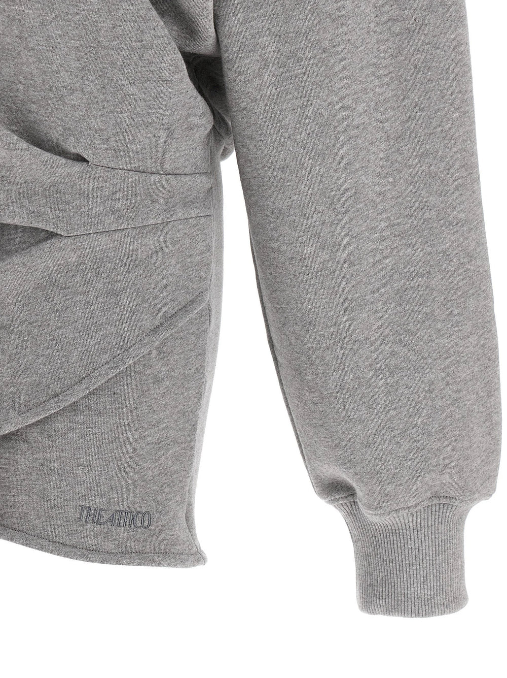 The Attico Gray Cotton Short Dress - IT40