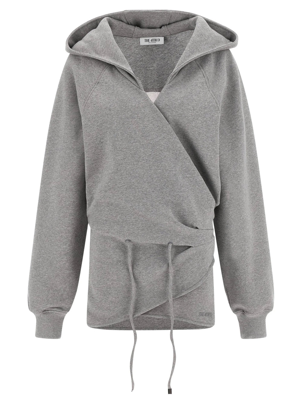 The Attico Gray Cotton Short Dress - IT40