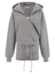 The Attico Gray Cotton Short Dress - IT40