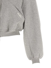 The Attico Gray Cotton Sweatshirt