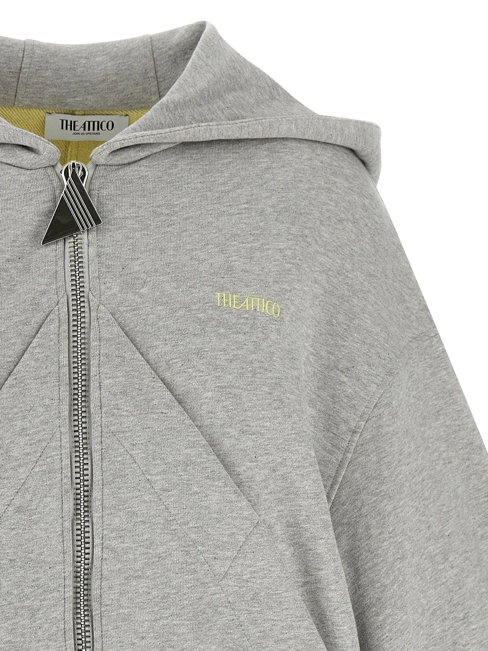 The Attico Gray Cotton Sweatshirt