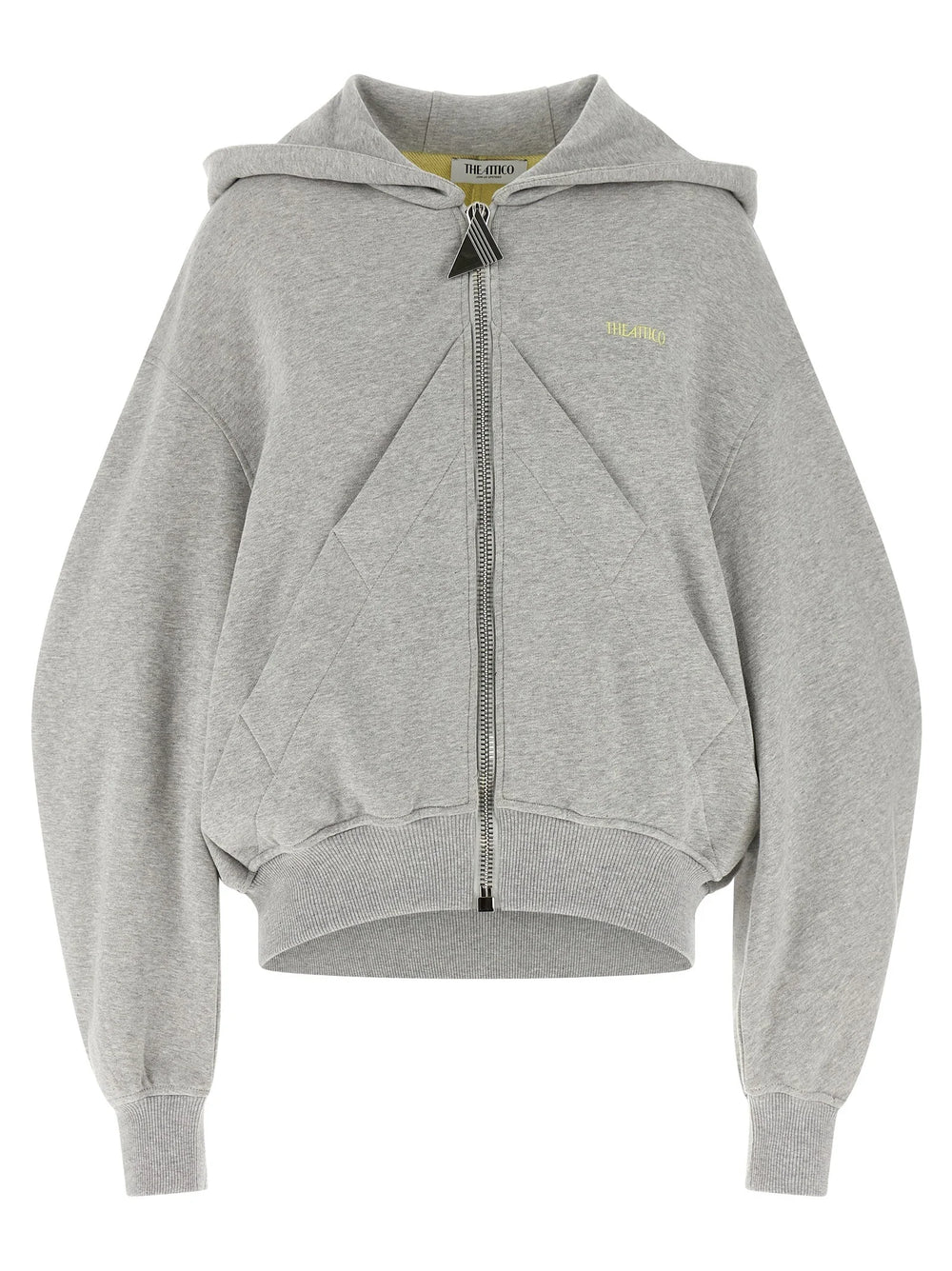 The Attico Gray Cotton Sweatshirt