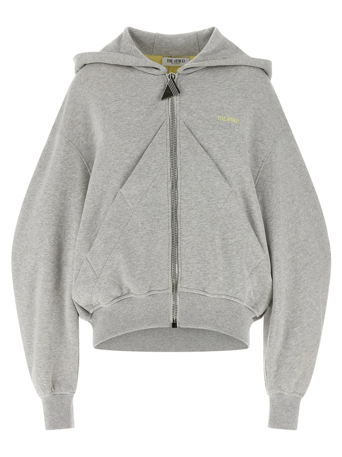 The Attico Gray Cotton Sweatshirt