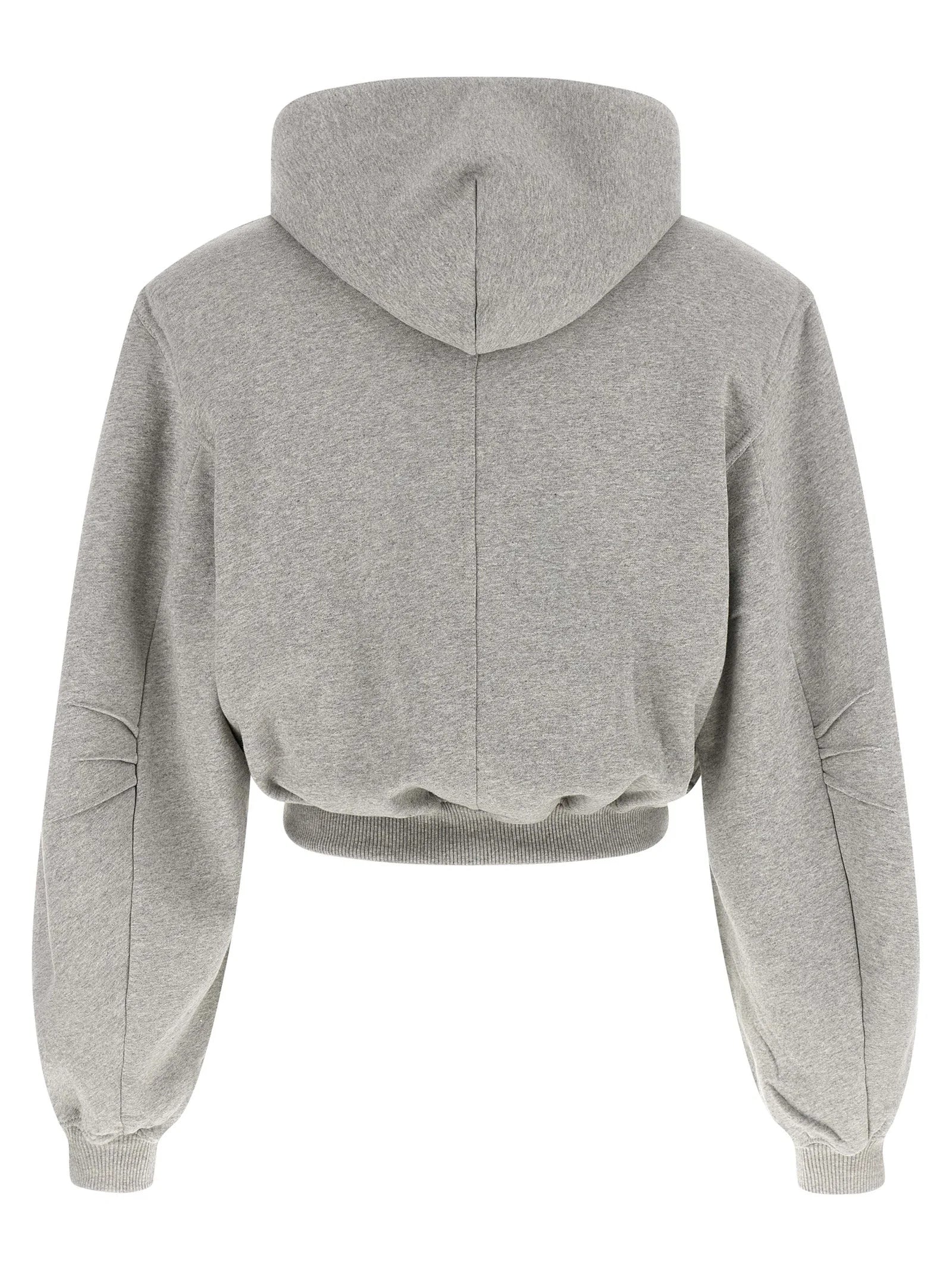 The Attico Gray Cotton Sweatshirt