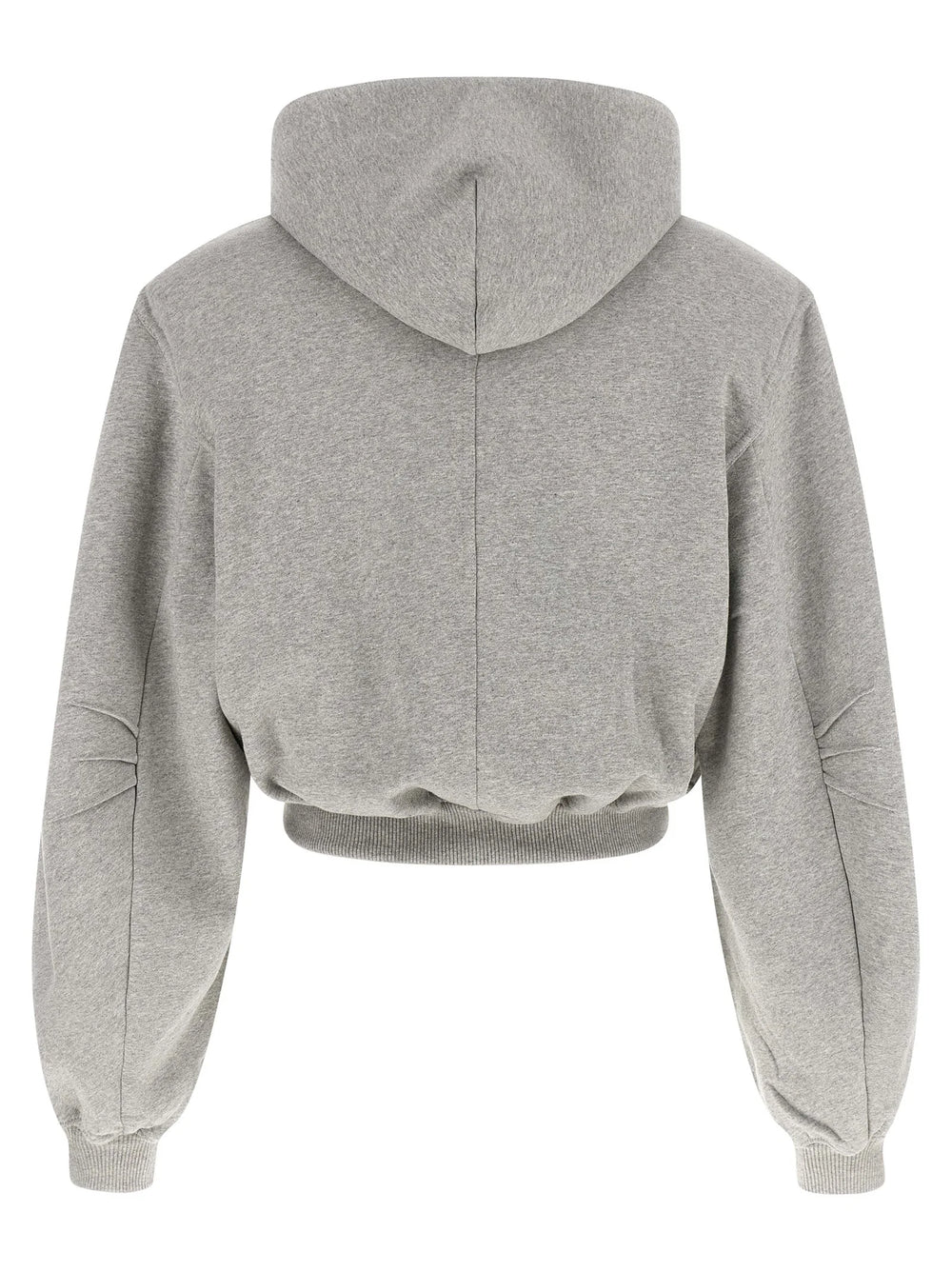 The Attico Gray Cotton Sweatshirt