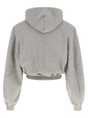The Attico Gray Cotton Sweatshirt