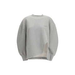 The Attico Gray Cotton Sweatshirt - IT38 | S