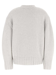 The Attico Gray Virgin Wool Cardigan