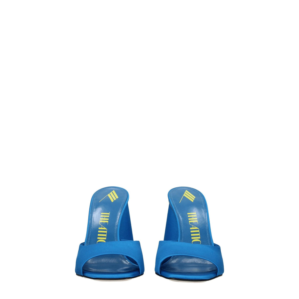 Plateformes en satin bleu clair The Attico