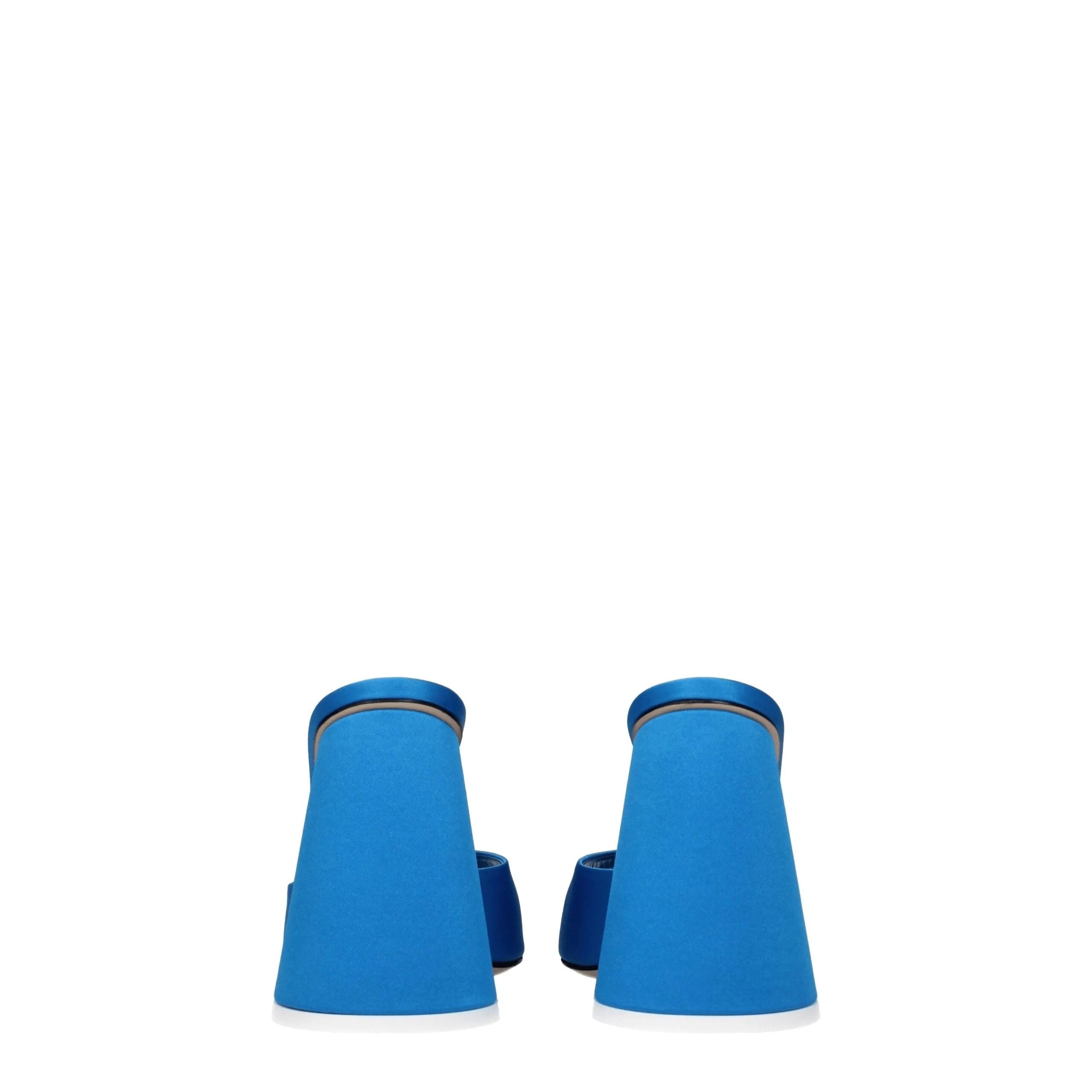 Plateformes en satin bleu clair The Attico