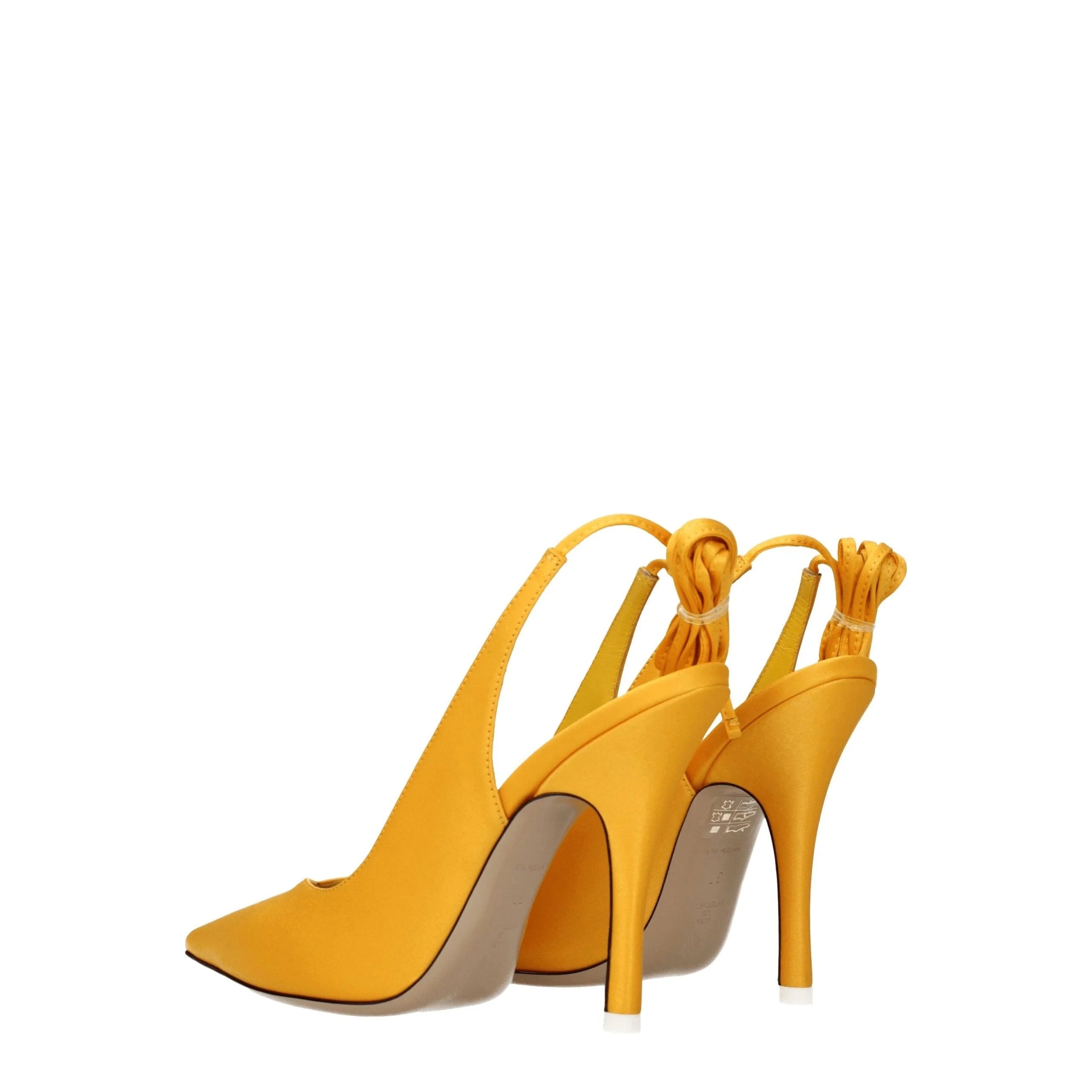 The Attico Orange Satin High Heel Pumps - Heels