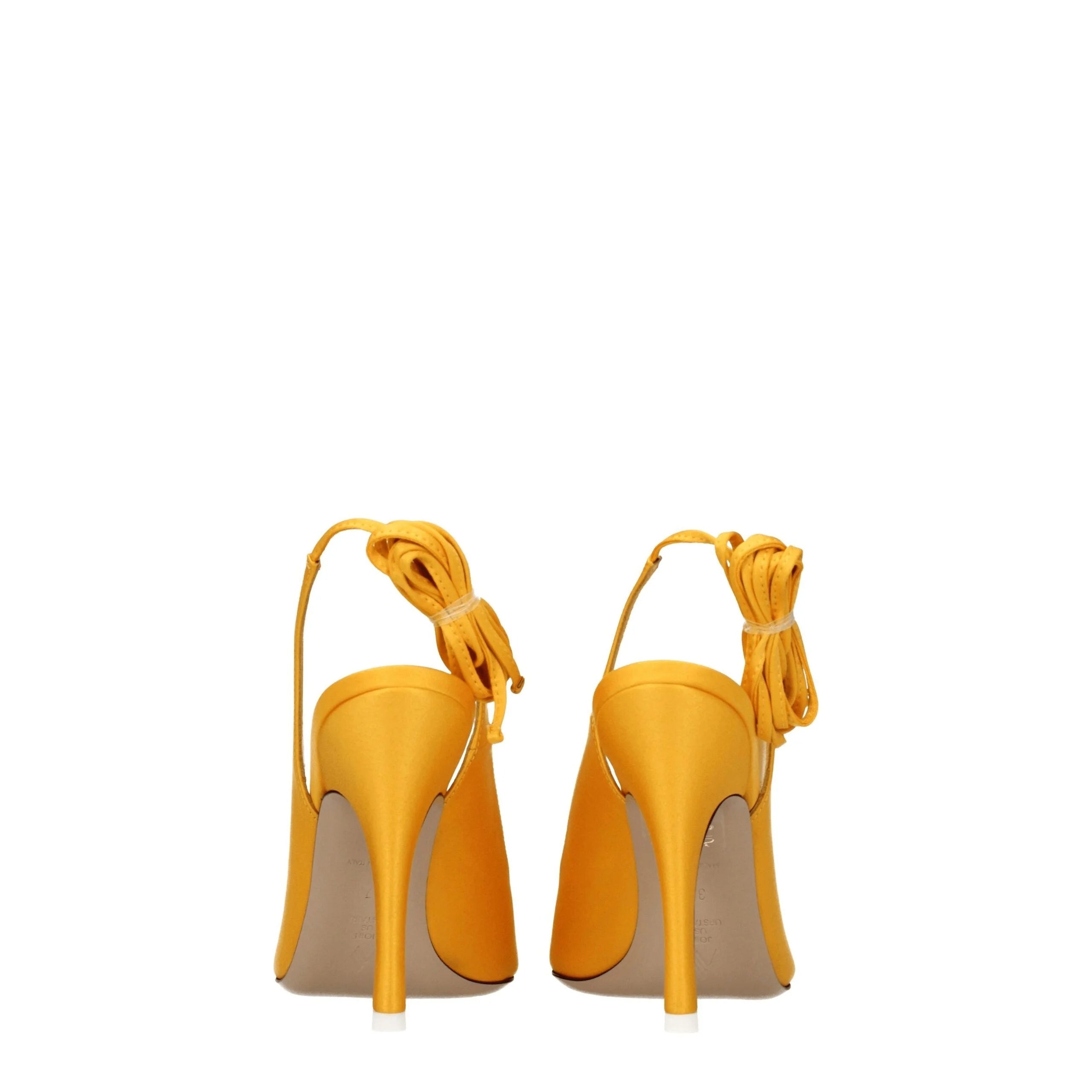 The Attico Orange Satin High Heel Pumps - Heels