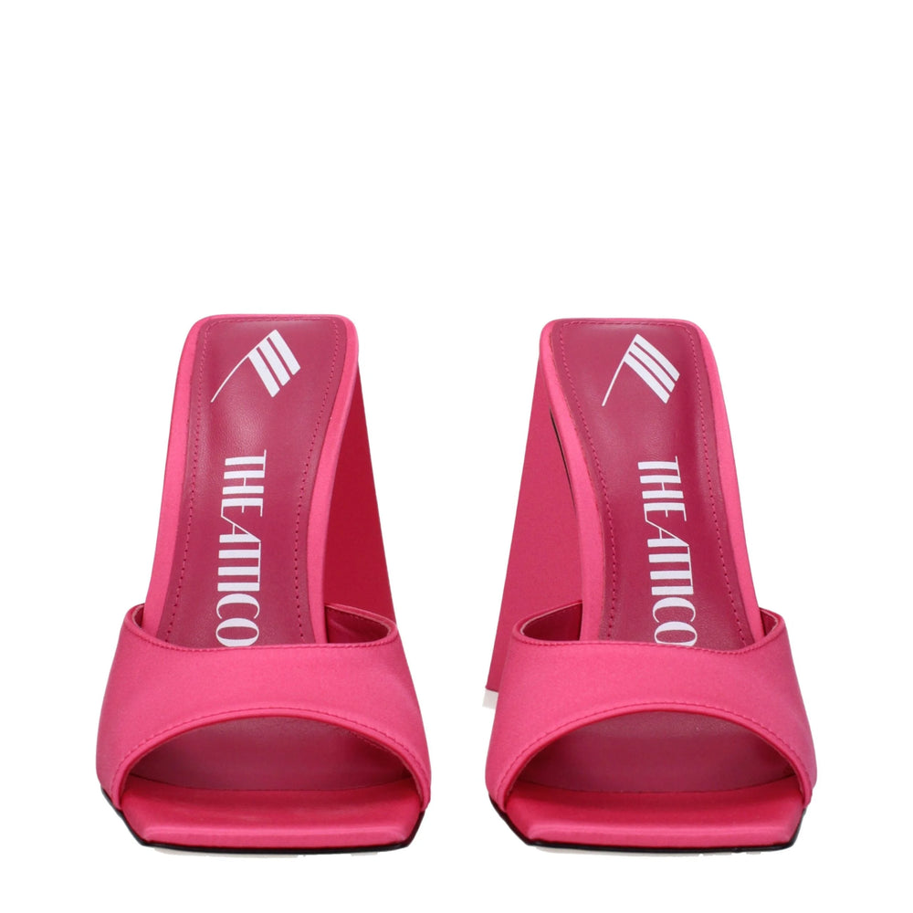 The Attico Pink Fabric Platforms - Sandals