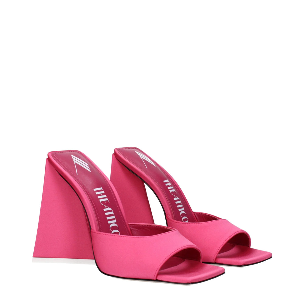 The Attico Pink Fabric Platforms - Sandals