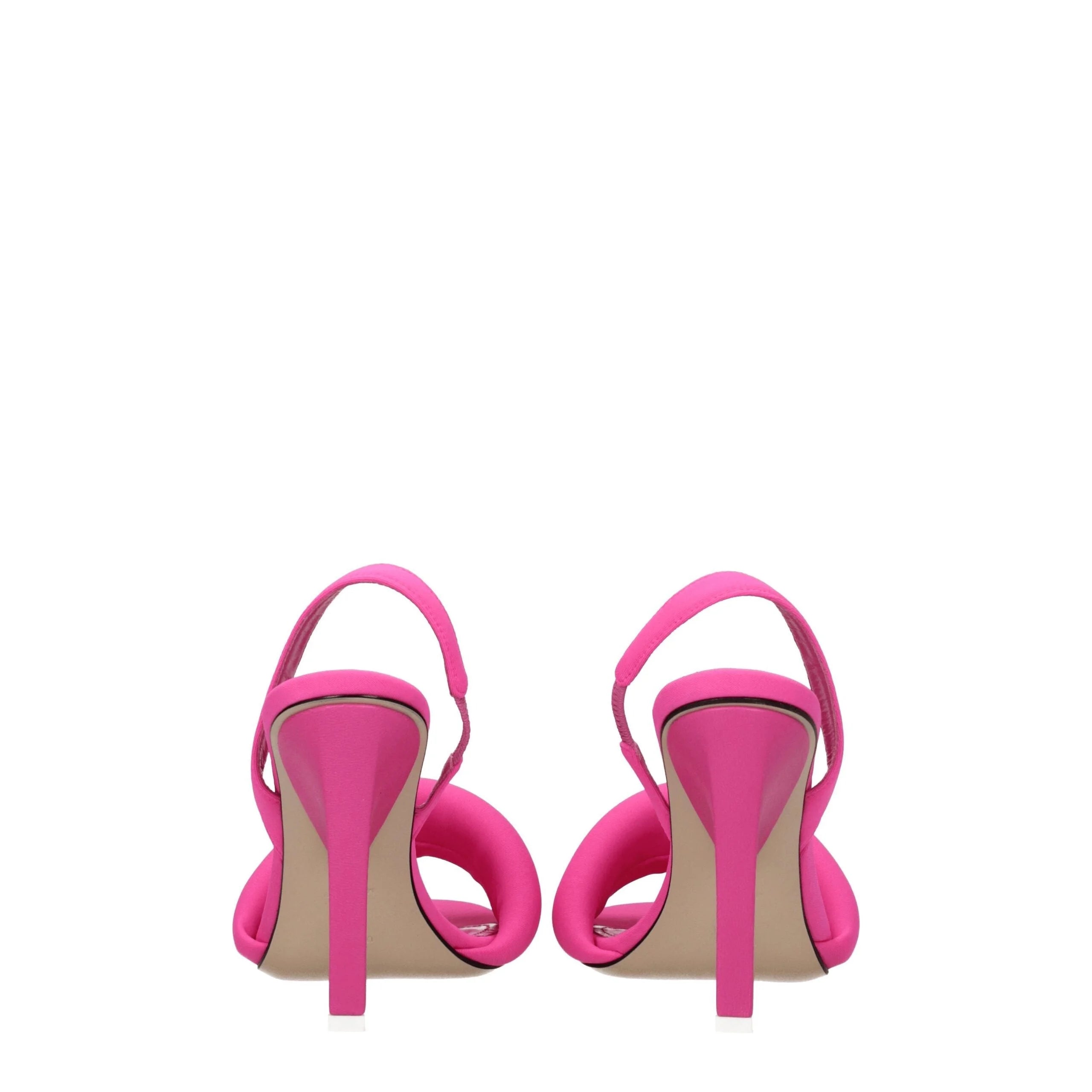 The Attico Pink Fabric Stiletto Heels Sandals - Sandals