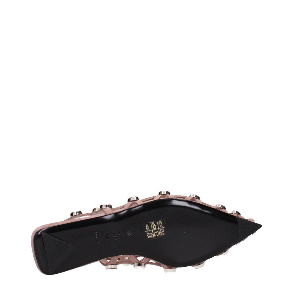 The Attico Pink Leather Ballet Flats - EU36.5/US6.5