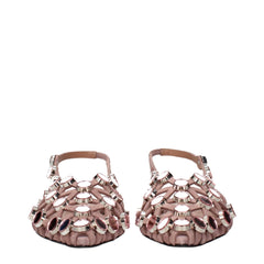 The Attico Pink Leather Ballet Flats - EU36.5/US6.5