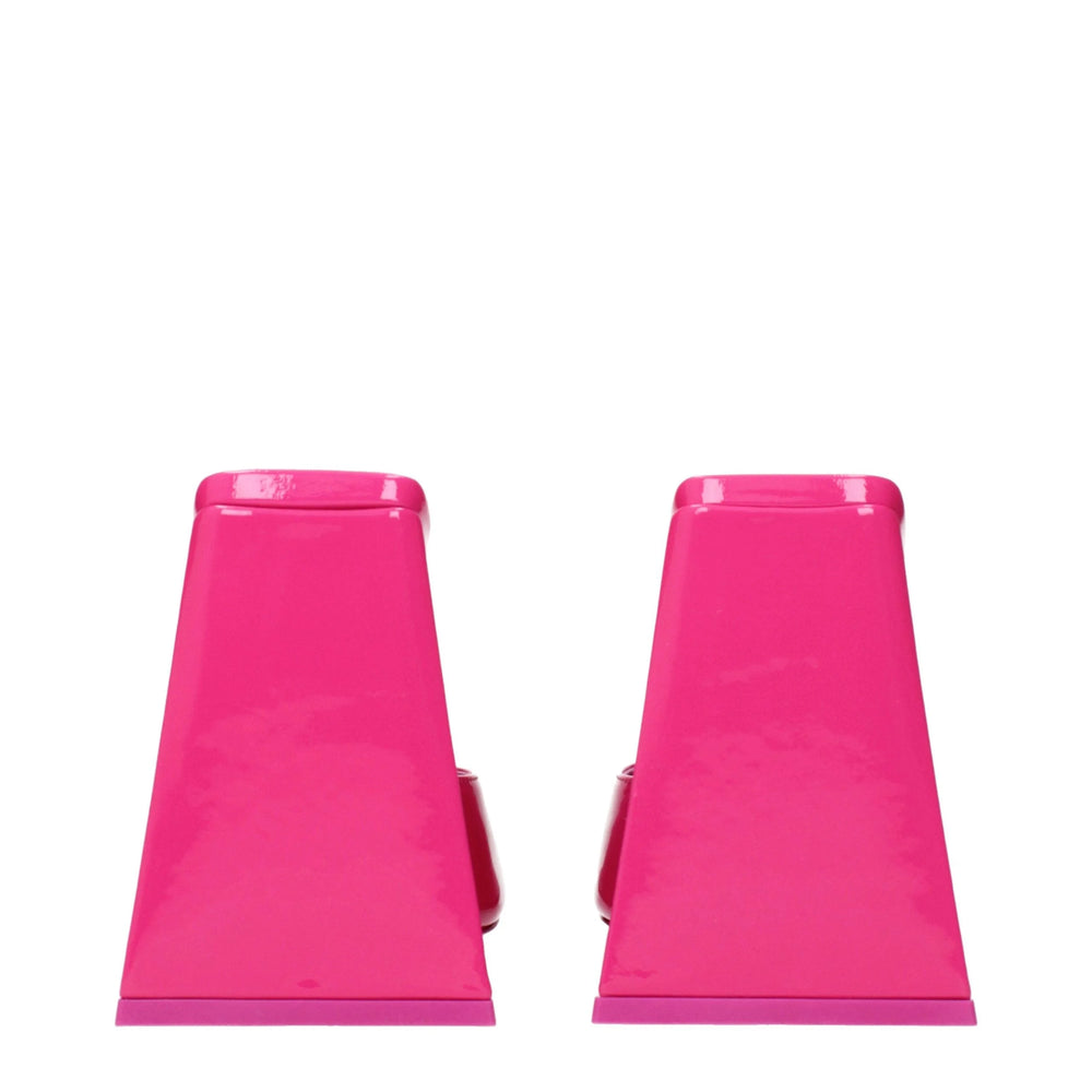 The Attico Pink Leather Platforms - EU37.5/US7.5