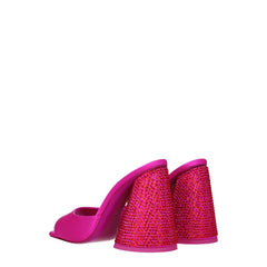 The Attico Pink Satin Platforms