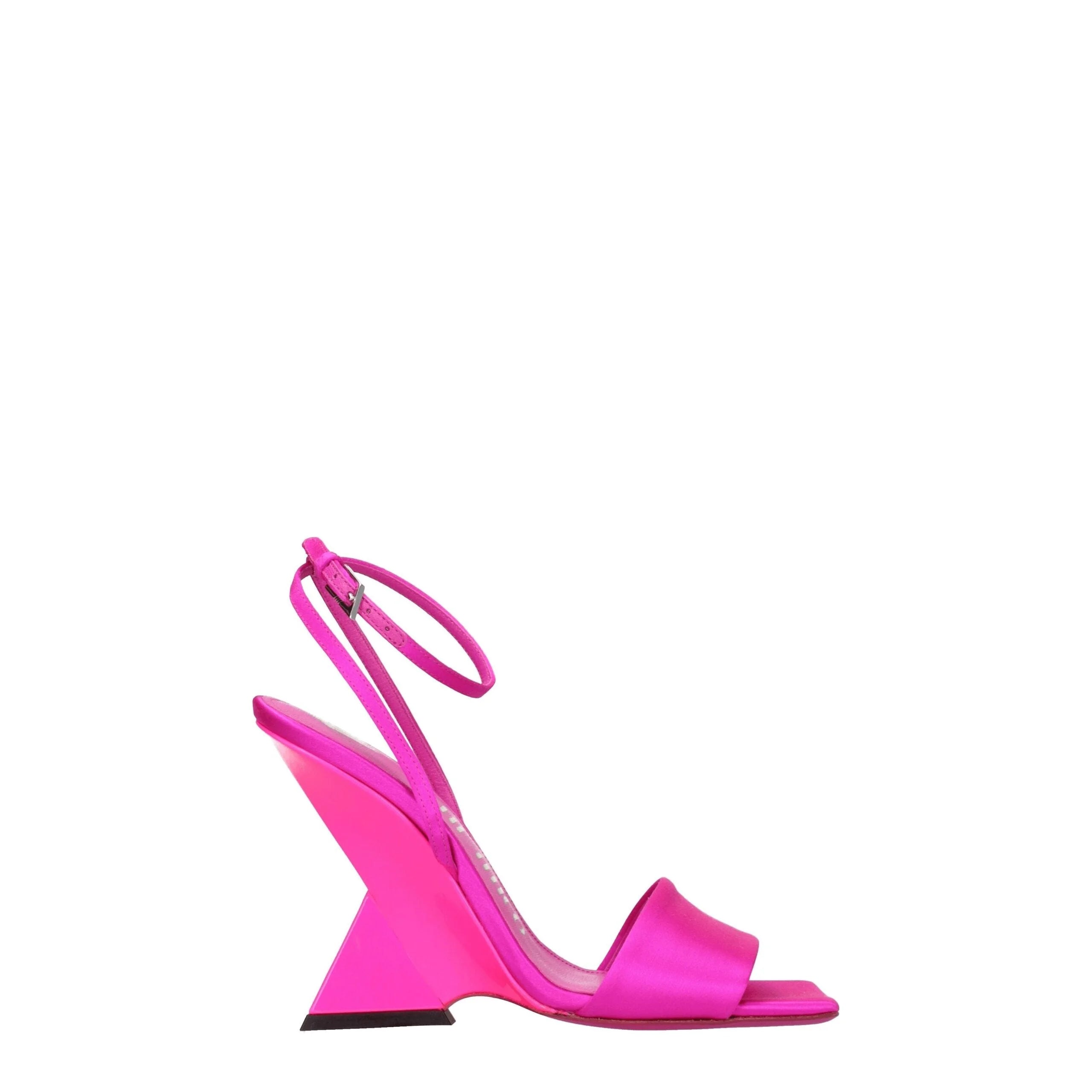 The Attico Pink Satin Platforms - EU36.5/US6.5