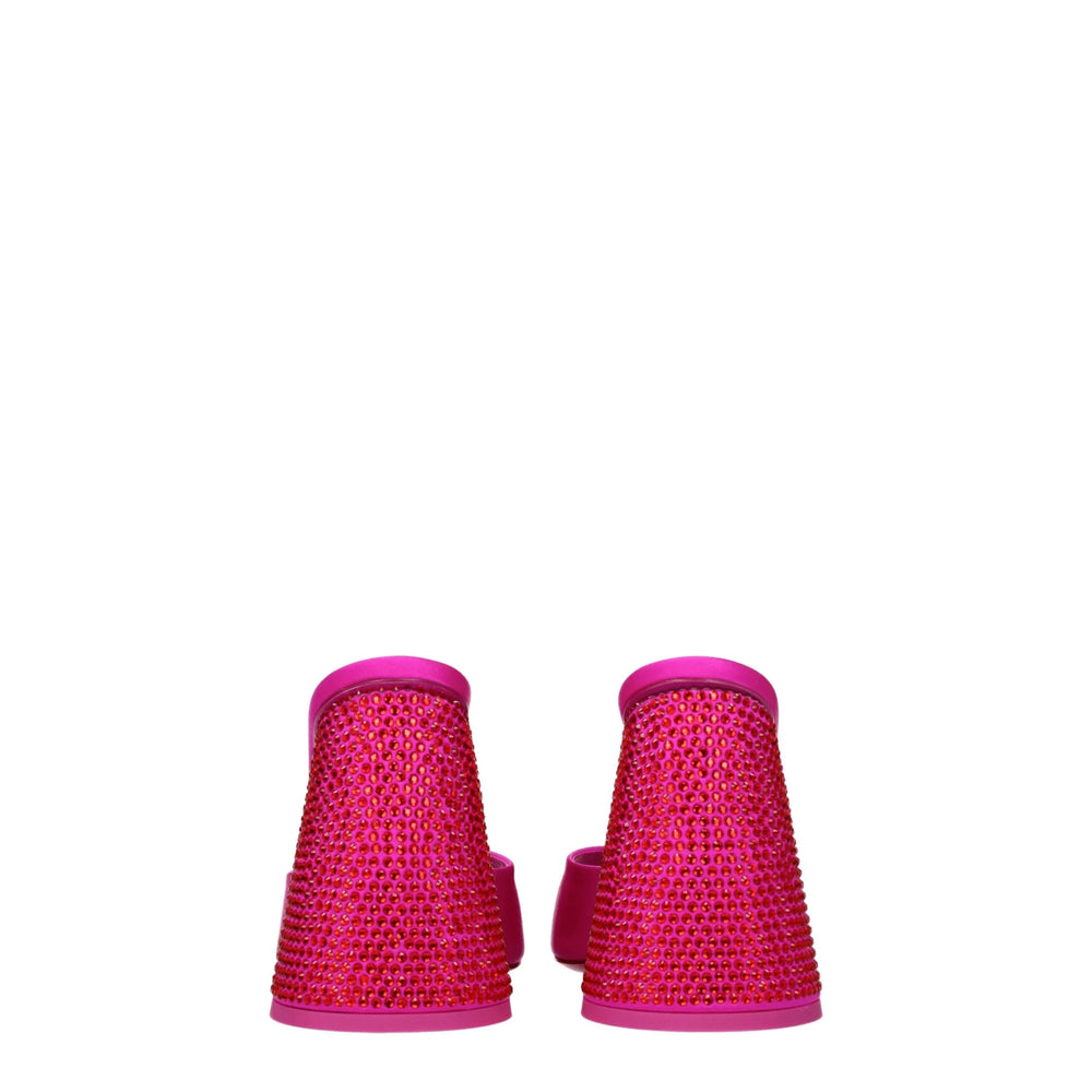 The Attico Pink Satin Platforms - EU38/US8