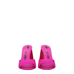 The Attico Pink Satin Platforms - EU38/US8