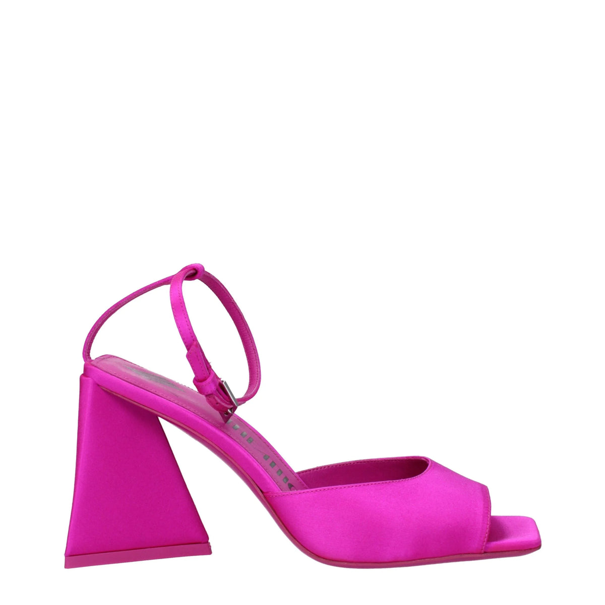 The Attico Pink Satin Stiletto Heels Sandals - EU36/US6 - Sandals