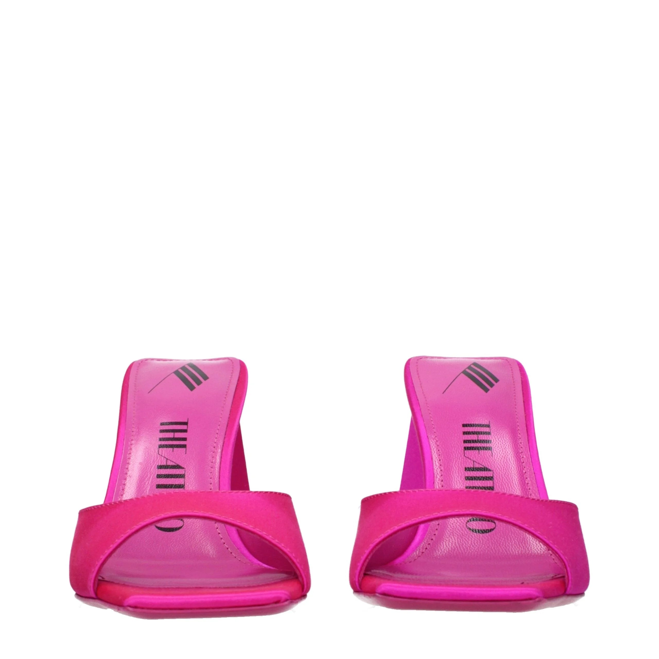 The Attico Pink Satin Stiletto Heels Sandals - EU36/US6