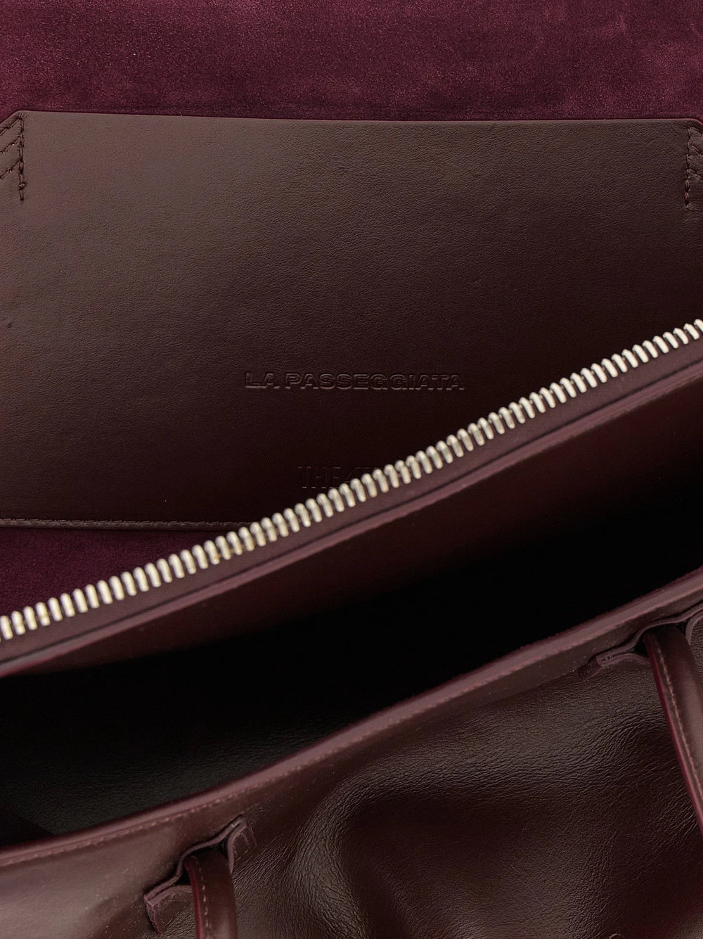 The Attico Purple Bovine Leather Shoulder Bag