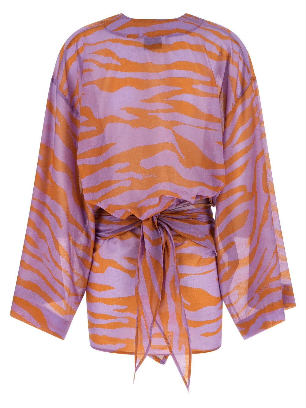 The Attico Purple Cotton Short Dress - IT36 | S