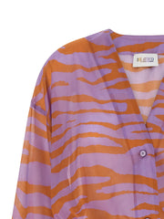 The Attico Purple Cotton Short Dress - IT36 | S